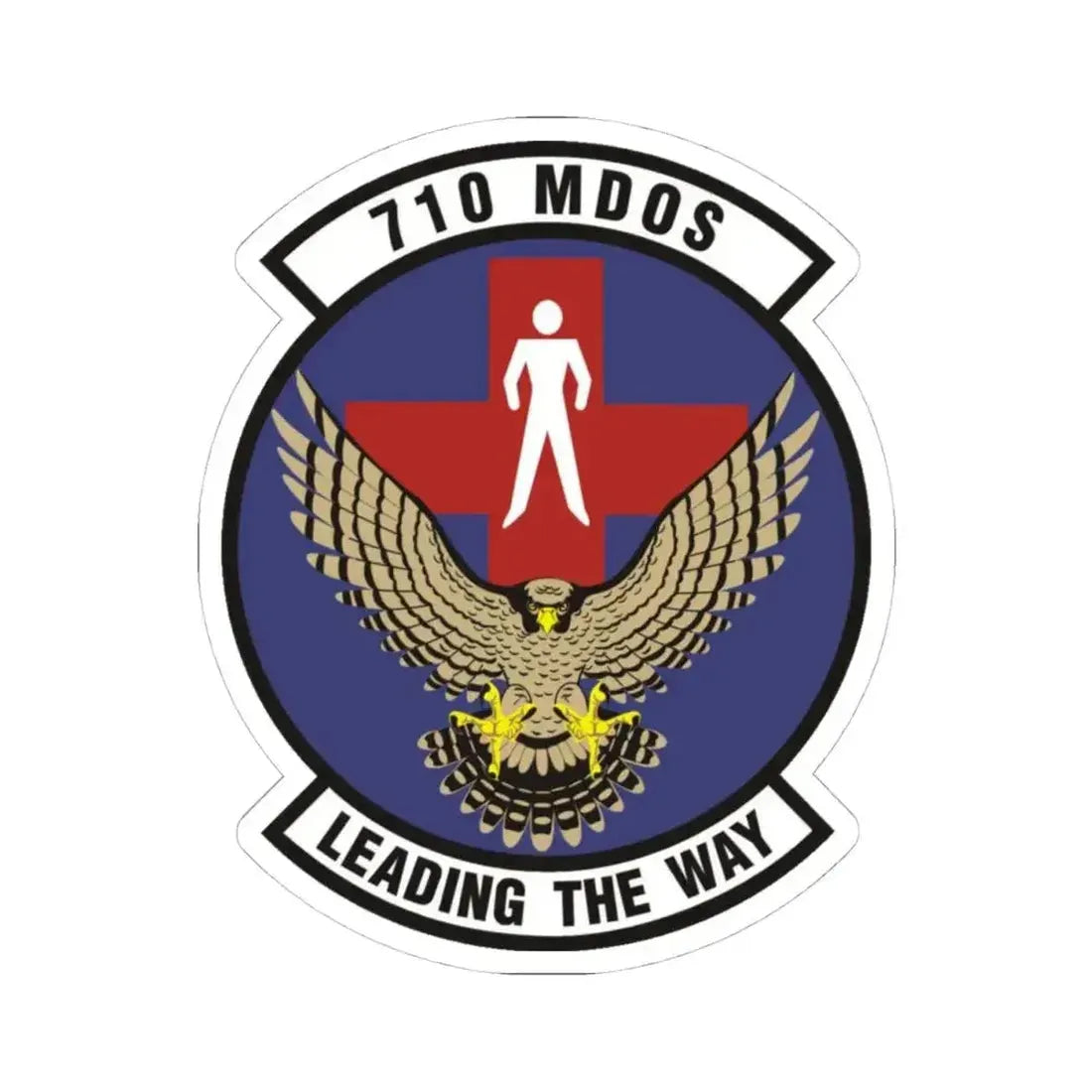 710th Medical Operations Squadron (U.S. Air Force) STICKER Vinyl Kiss-Cut Decal 4 Inch White - The Sticker Space