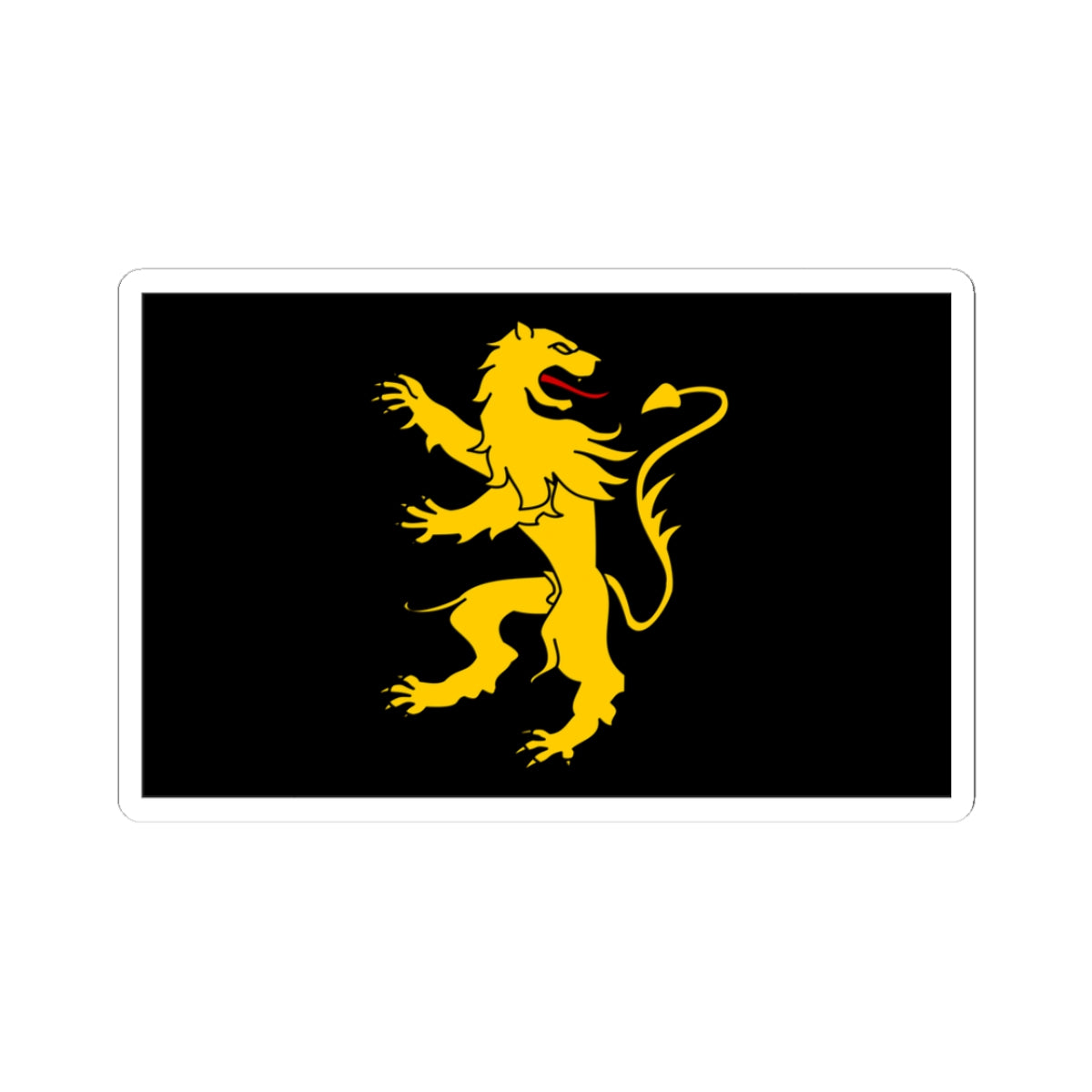 Flag of Ceredigion (United Kingdom) STICKER Vinyl Kiss-Cut Decal