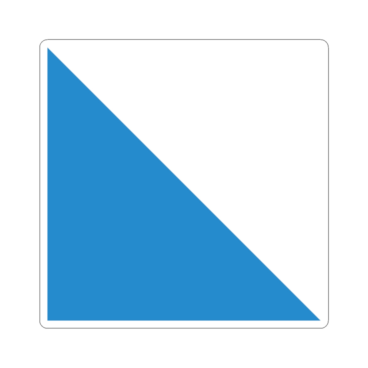 Flag of Canton of Zurich (Switzerland) STICKER Vinyl Kiss-Cut Decal