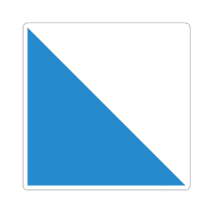 Flag of Canton of Zurich (Switzerland) STICKER Vinyl Kiss-Cut Decal