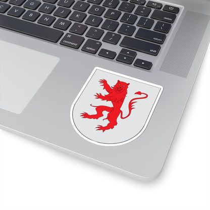 Antic escut municipal de Malpàs (Spain) (Coat of Arms) STICKER Vinyl Kiss-Cut Decal
