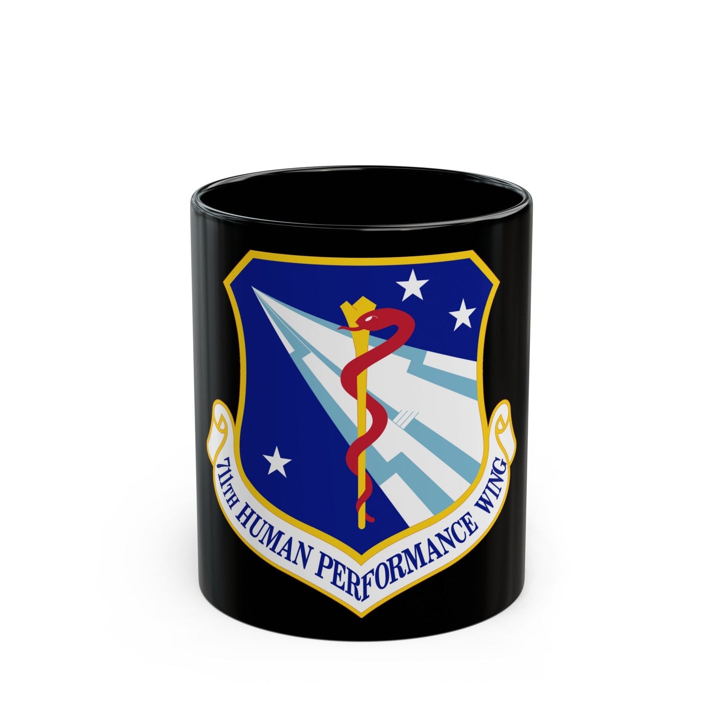 711th Human Performance Wing (U.S. Air Force) Black Coffee Mug-11oz-The Sticker Space