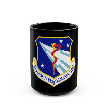 711th Human Performance Wing (U.S. Air Force) Black Coffee Mug-15oz-The Sticker Space