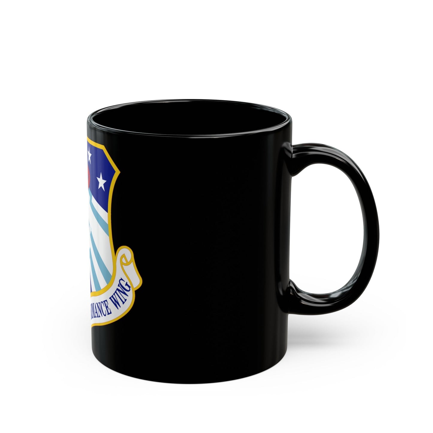 711th Human Performance Wing (U.S. Air Force) Black Coffee Mug-The Sticker Space