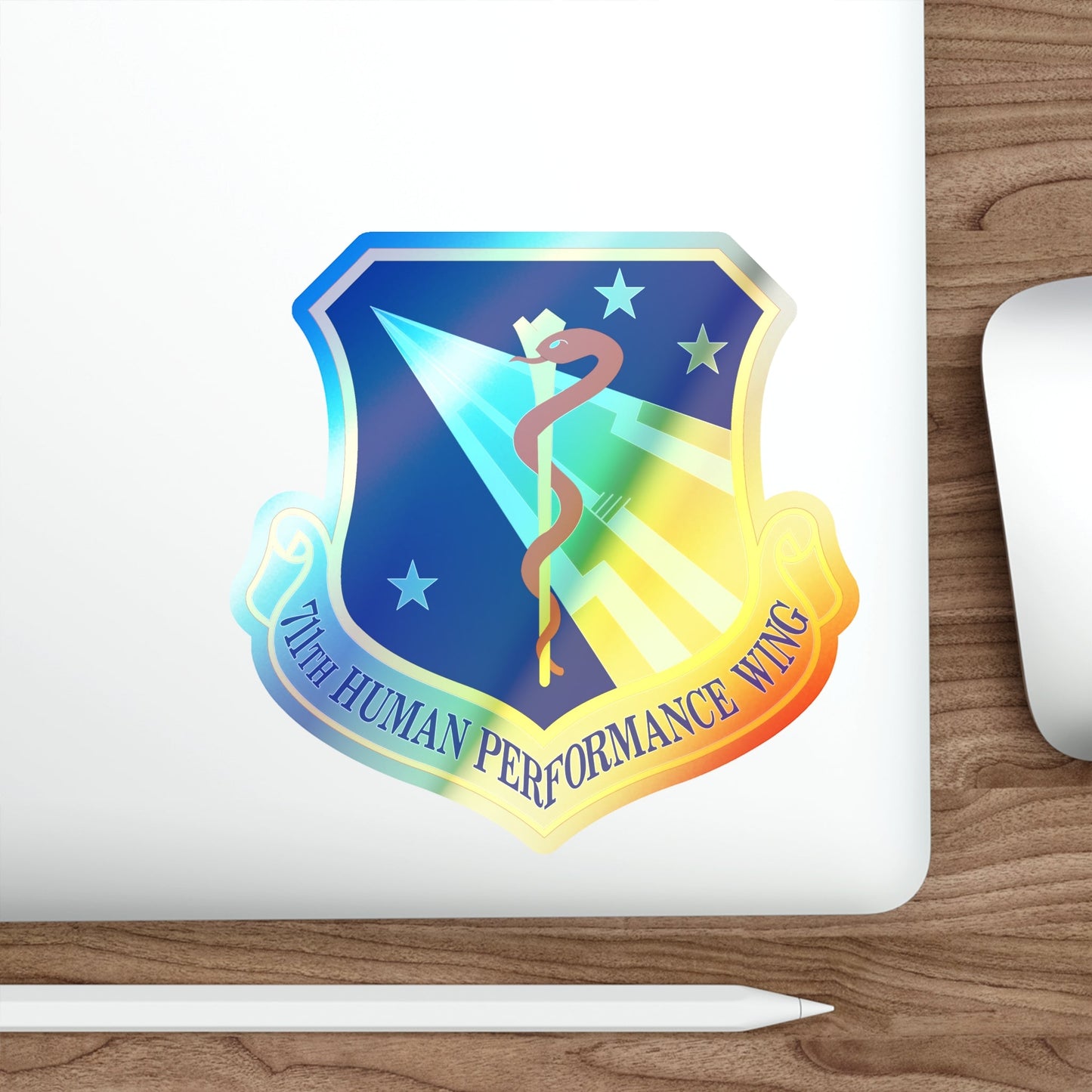 711th Human Performance Wing (U.S. Air Force) Holographic STICKER Die-Cut Vinyl Decal-The Sticker Space