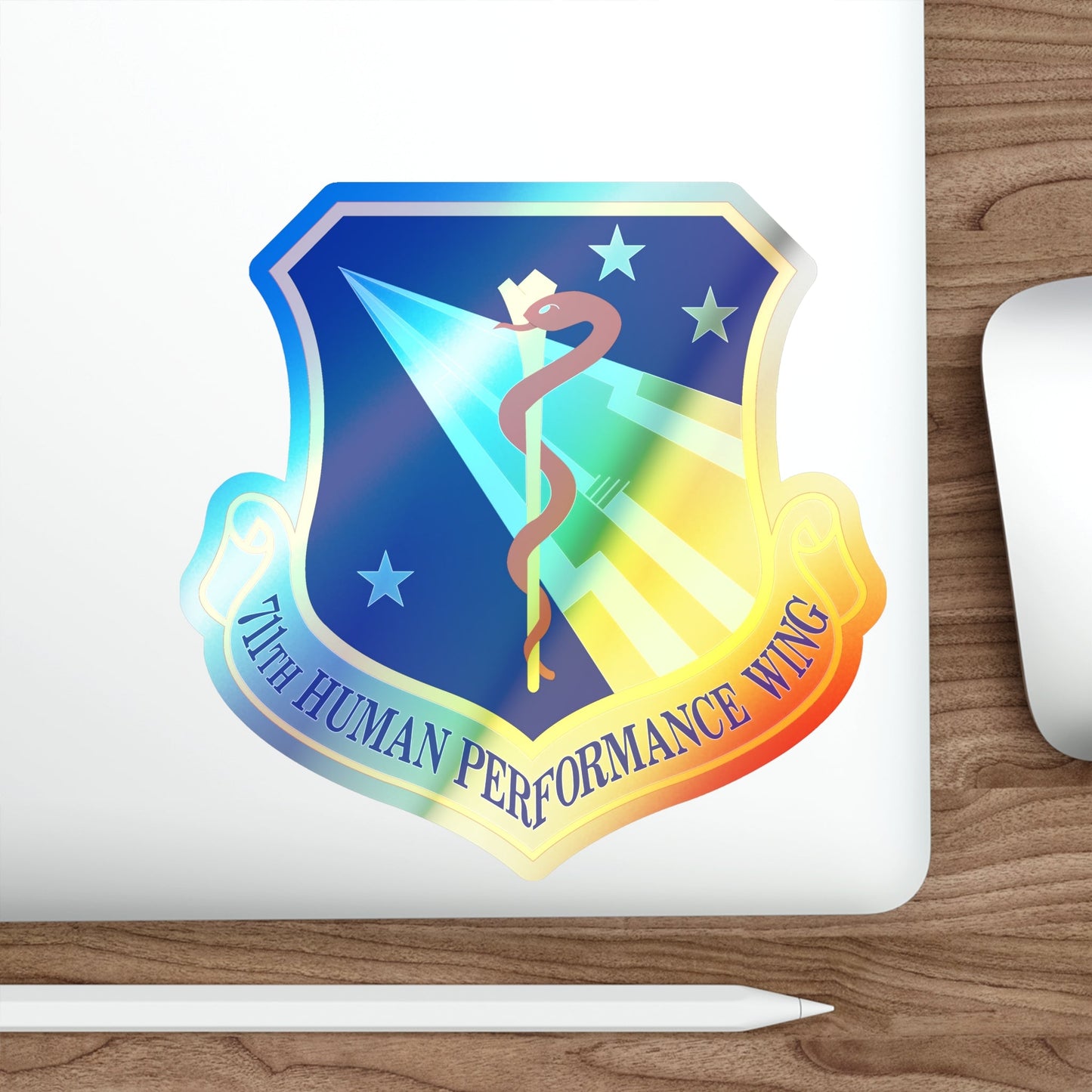 711th Human Performance Wing (U.S. Air Force) Holographic STICKER Die-Cut Vinyl Decal-The Sticker Space