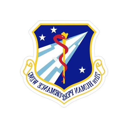 711th Human Performance Wing (U.S. Air Force) REVERSE PRINT Transparent Die-Cut STICKER 2 Inch Die-Cut Transparent - The Sticker Space
