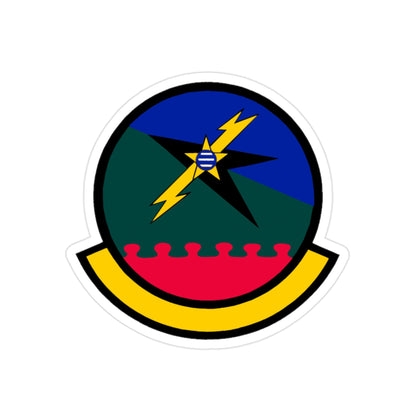 712 Air Support Operations Squadron ACC (U.S. Air Force) REVERSE PRINT Transparent STICKER-2" × 2"-The Sticker Space