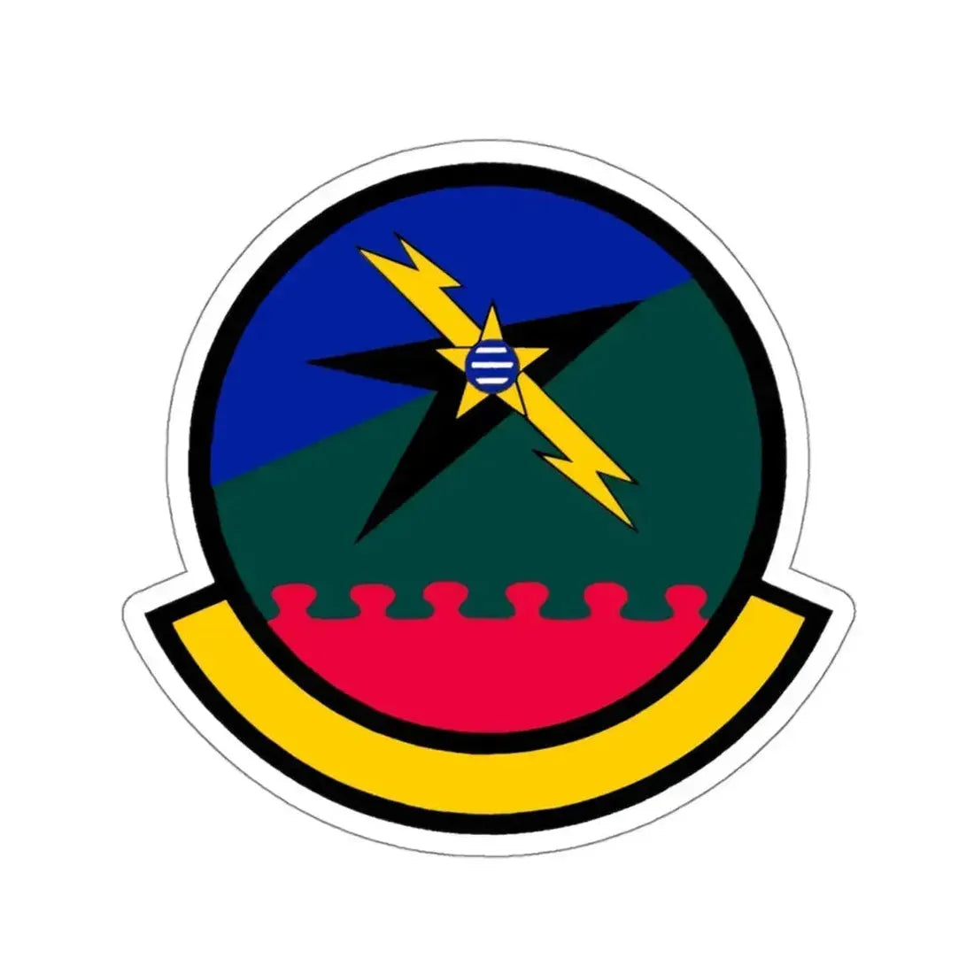 712 Air Support Operations Squadron ACC (U.S. Air Force) STICKER Vinyl Kiss-Cut Decal 4 Inch White - The Sticker Space