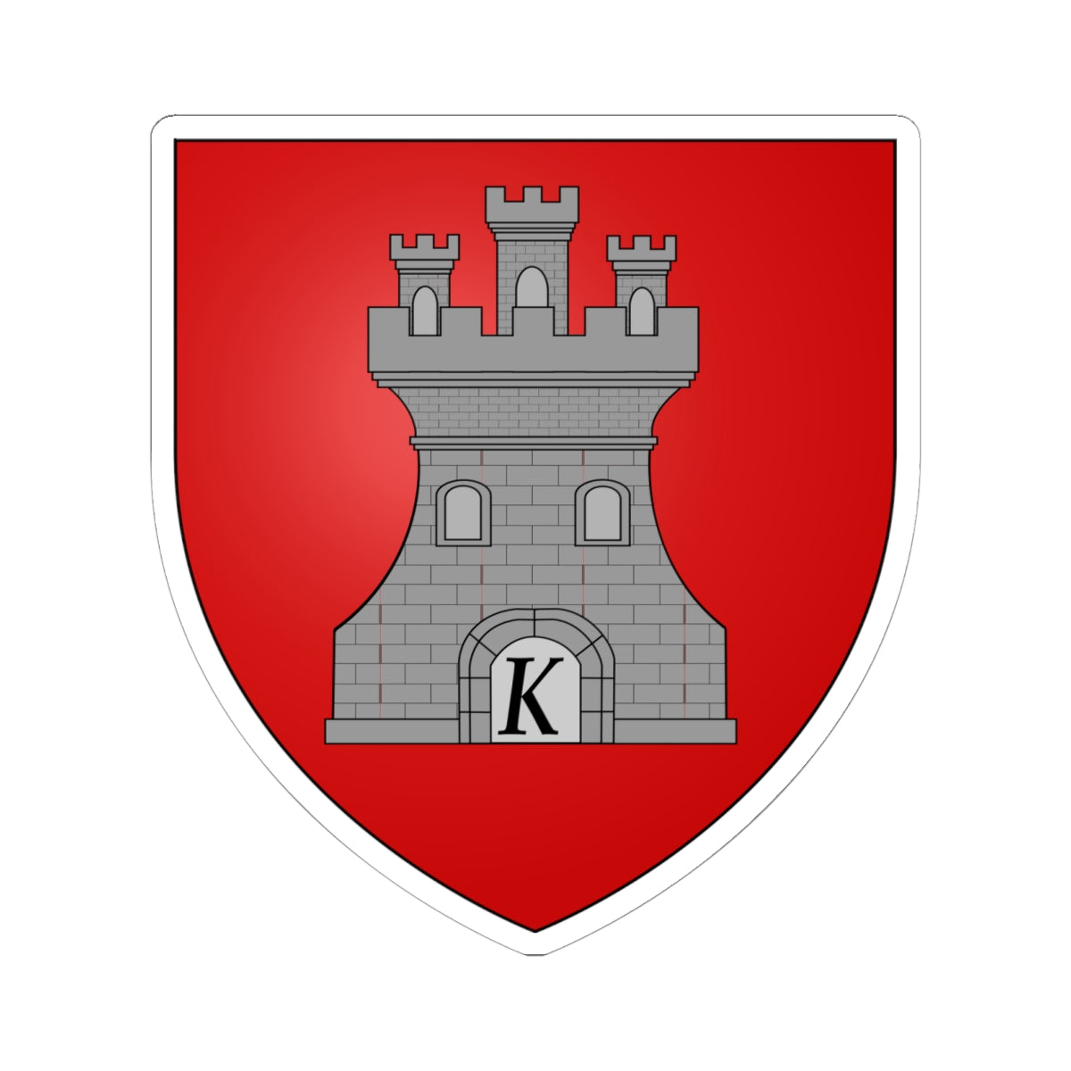 Balson de la ville de Catillon-sur-Sambre 59 Nord-France (France) (Coat of Arms) STICKER Vinyl Kiss-Cut Decal