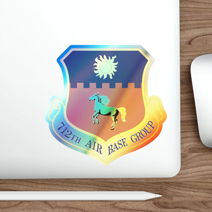 712th Air Base Group (U.S. Air Force) Holographic STICKER Die-Cut Vinyl Decal-The Sticker Space