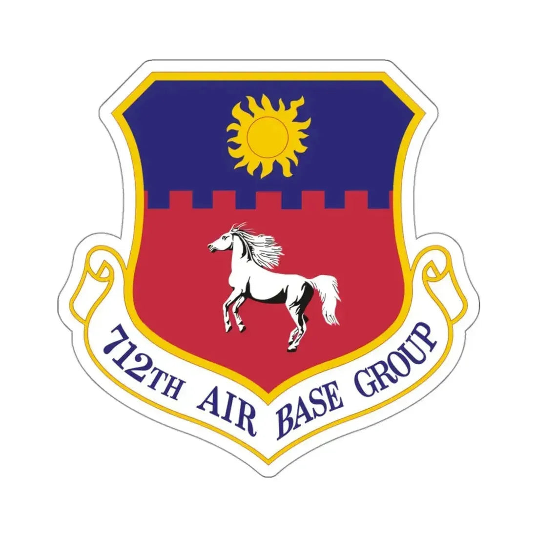 712th Air Base Group (U.S. Air Force) STICKER Vinyl Die-Cut Decal - The Sticker Space