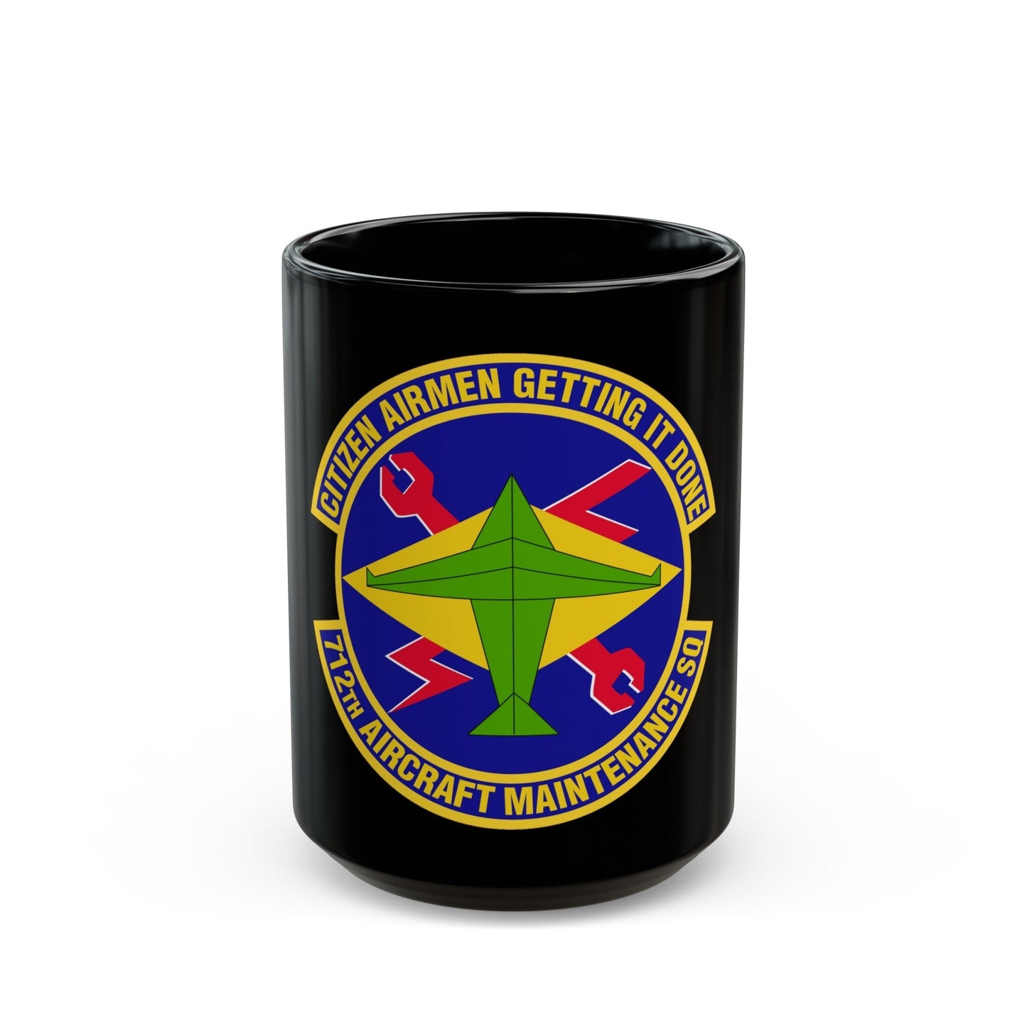 712th Aircraft Maintenance Squadron (U.S. Air Force) Black Coffee Mug-15oz-The Sticker Space