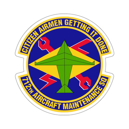 712th Aircraft Maintenance Squadron (U.S. Air Force) STICKER Vinyl Die-Cut Decal-White-The Sticker Space