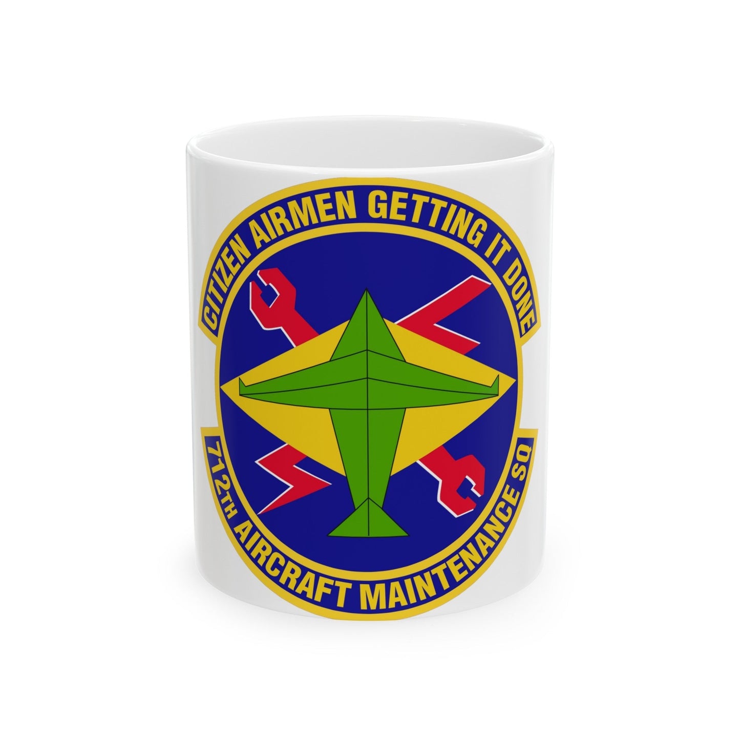 712th Aircraft Maintenance Squadron (U.S. Air Force) White Coffee Mug-11oz-The Sticker Space