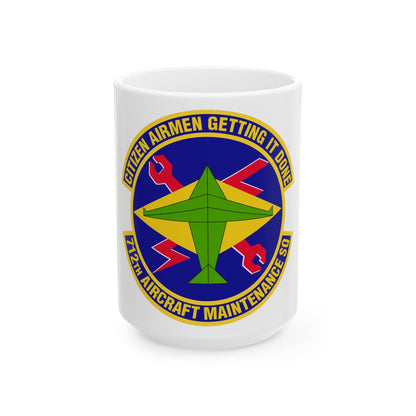 712th Aircraft Maintenance Squadron (U.S. Air Force) White Coffee Mug-15oz-The Sticker Space