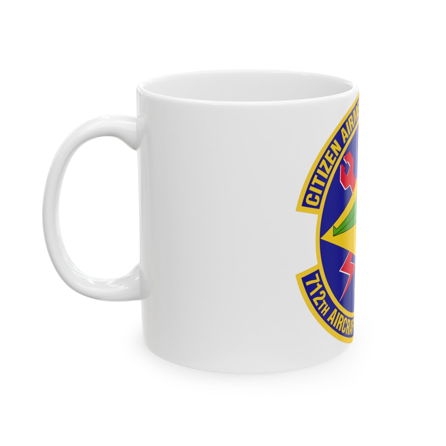 712th Aircraft Maintenance Squadron (U.S. Air Force) White Coffee Mug-The Sticker Space