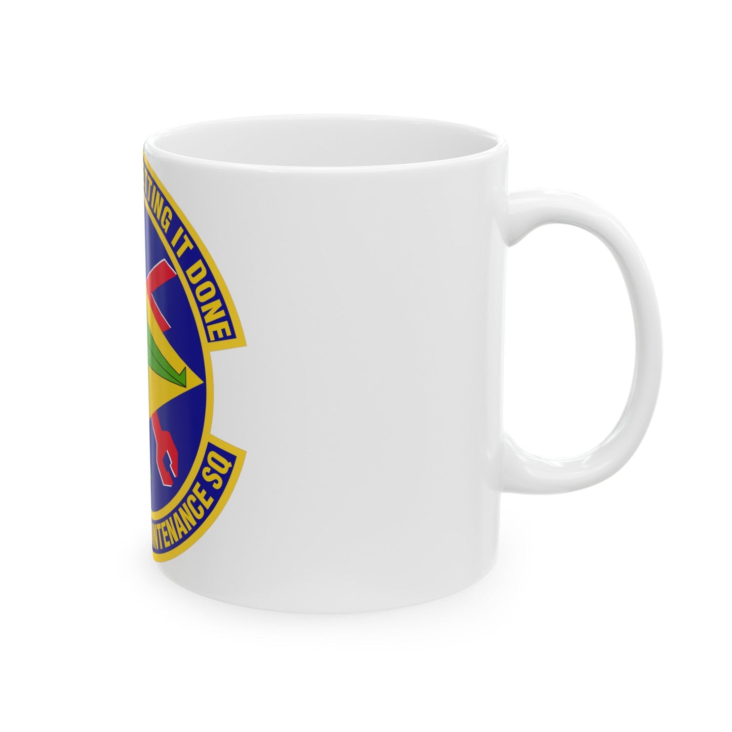 712th Aircraft Maintenance Squadron (U.S. Air Force) White Coffee Mug-The Sticker Space