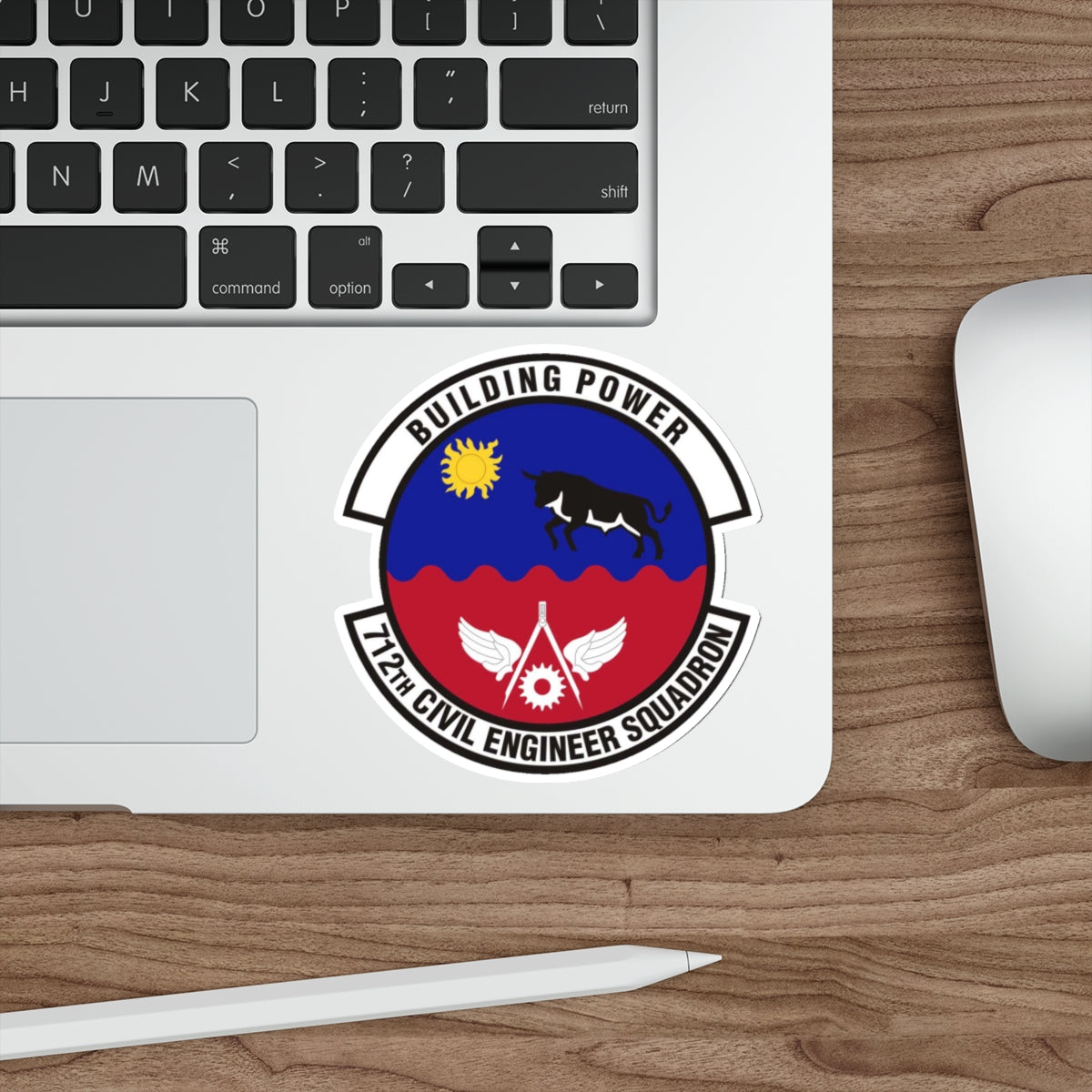 712th Civil Engineer Squadron (U.S. Air Force) STICKER Vinyl Die-Cut Decal-The Sticker Space