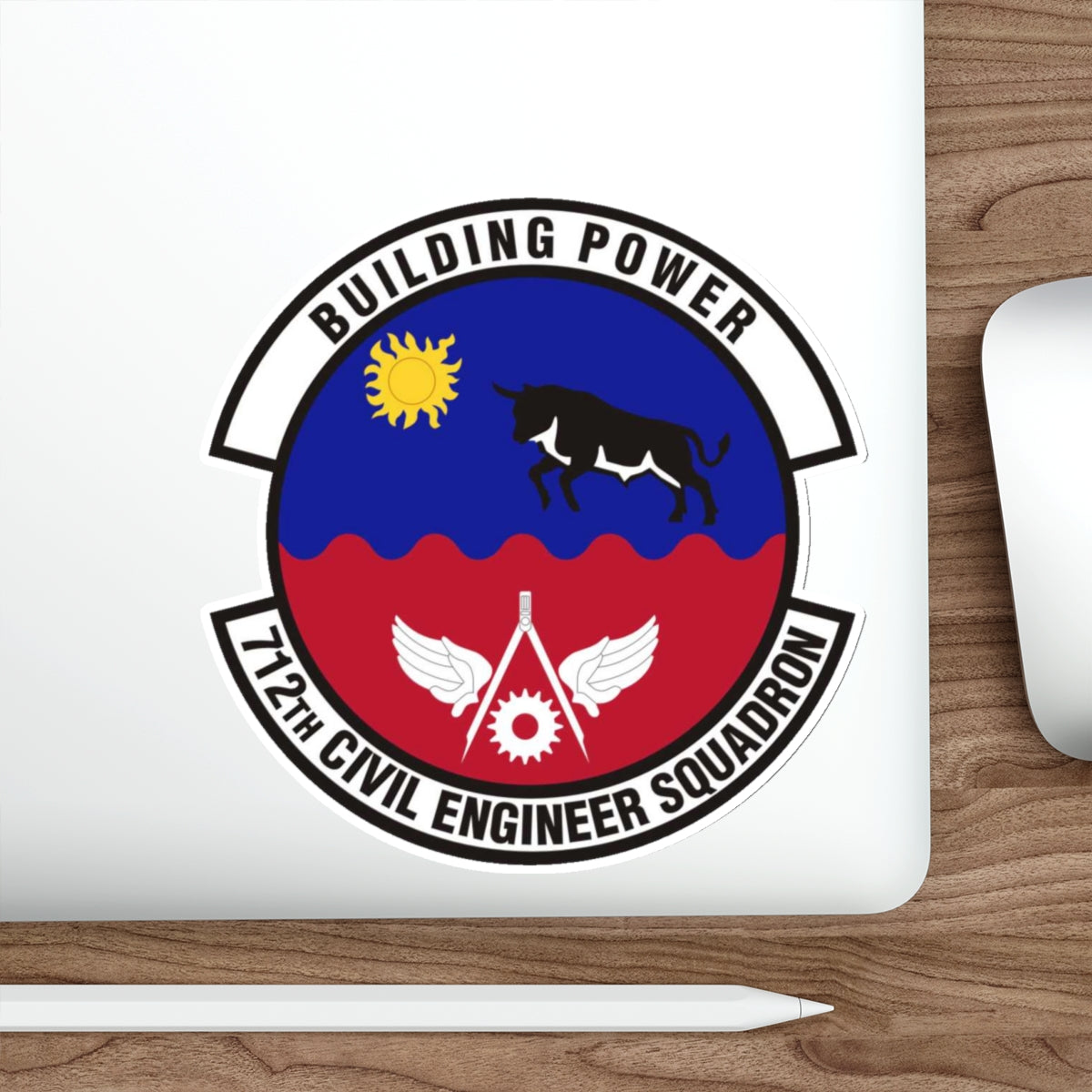 712th Civil Engineer Squadron (U.S. Air Force) STICKER Vinyl Die-Cut Decal-The Sticker Space