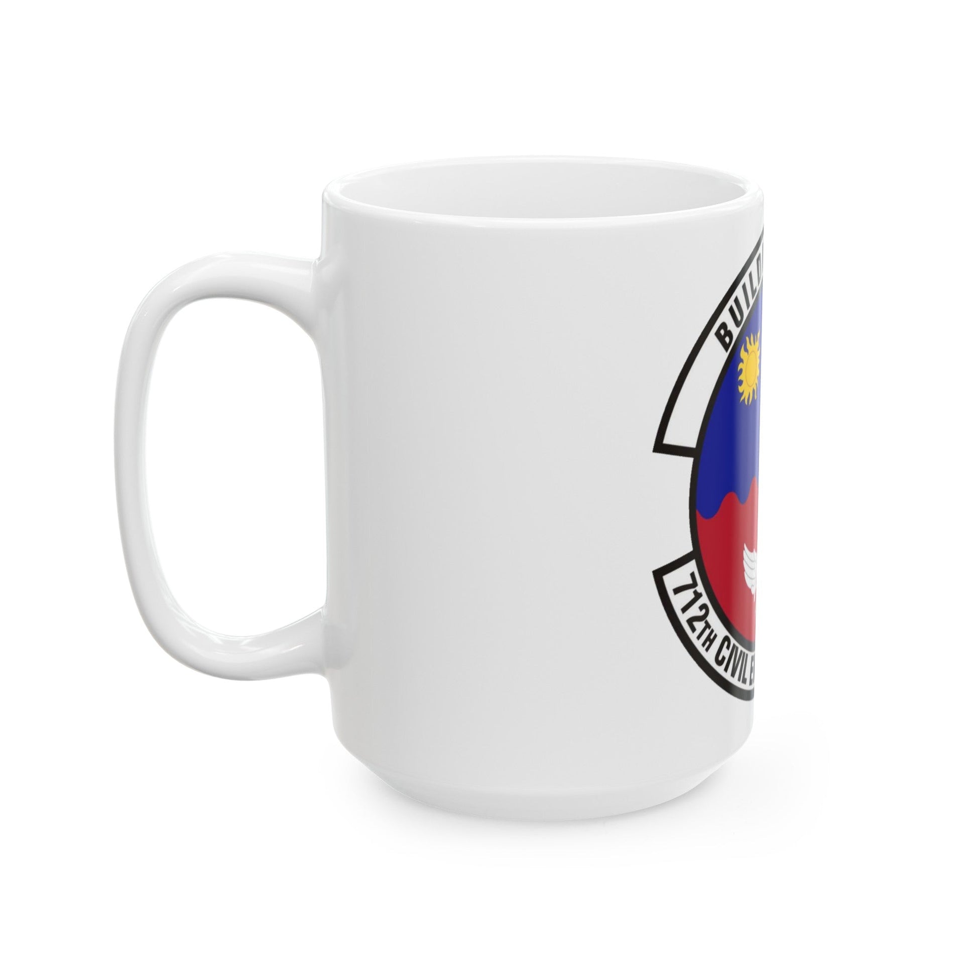 712th Civil Engineer Squadron (U.S. Air Force) White Coffee Mug-The Sticker Space