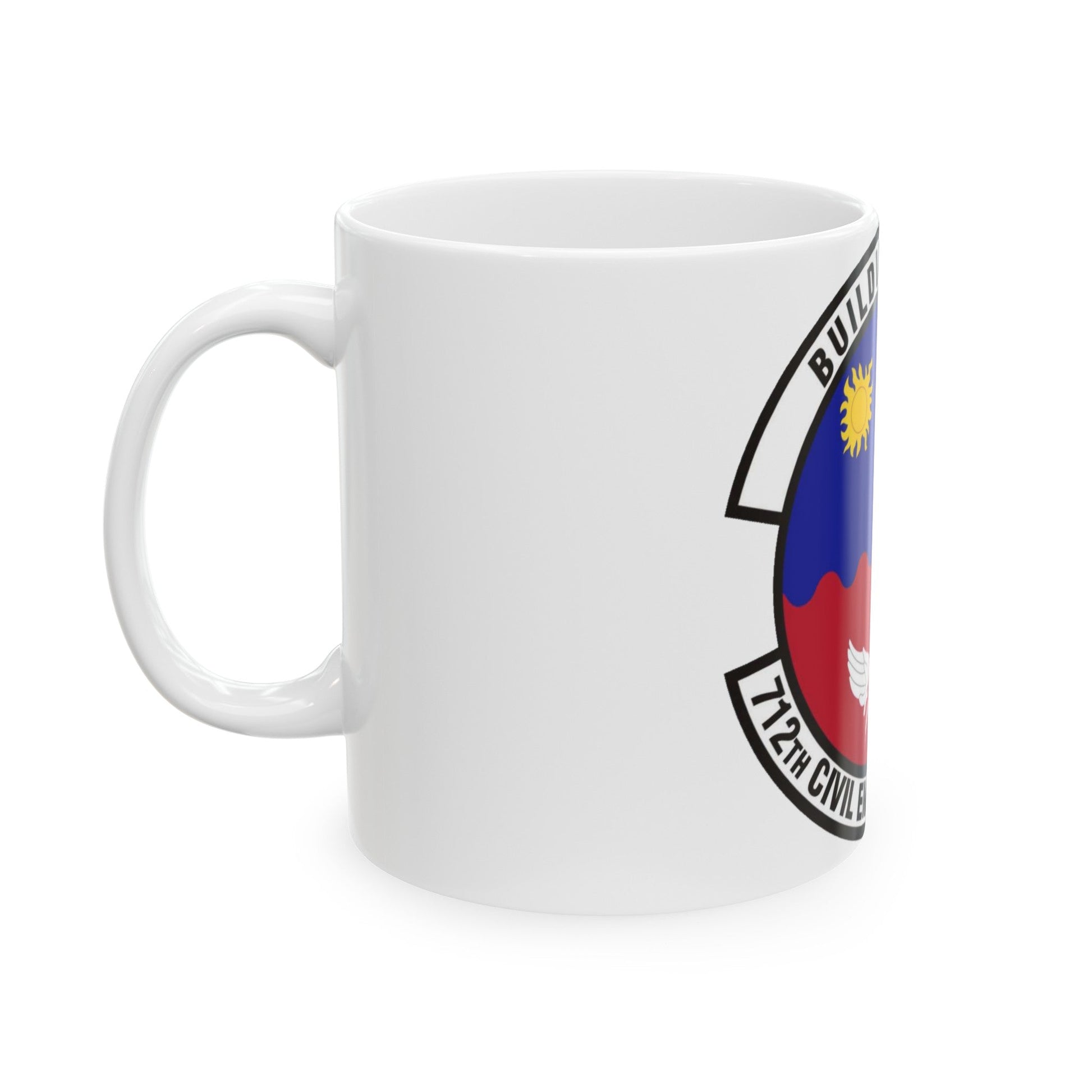 712th Civil Engineer Squadron (U.S. Air Force) White Coffee Mug-The Sticker Space