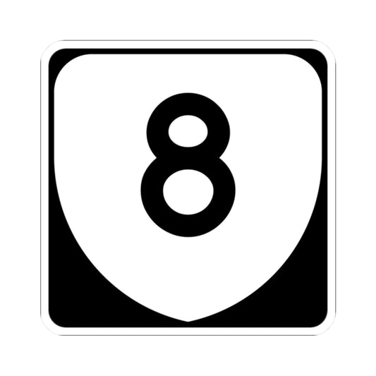 Virginia 8 (Virginia) (Road Sign) STICKER Vinyl Kiss-Cut Decal