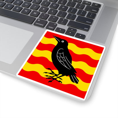 CHE Etagnieres Flag (Switzerland) STICKER Vinyl Kiss-Cut Decal