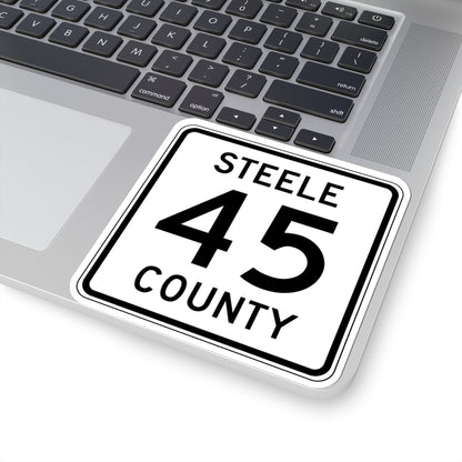 Steele County Route 45 MN (Minnesota) (Road Sign) STICKER Vinyl Kiss-Cut Decal