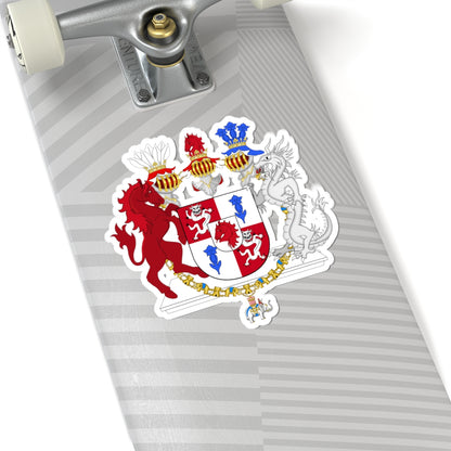 Armoiries Alexandra Manley Contesse de Frederiksborg2005 (Denmark) (Coat of Arms) STICKER Vinyl Kiss-Cut Decal
