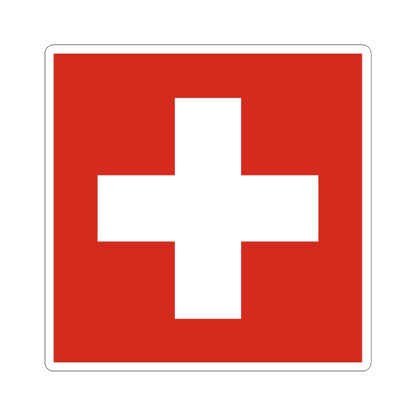 Flag of Switzerland 20-28 (Switzerland) STICKER Vinyl Kiss-Cut Decal