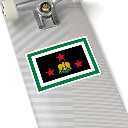 Flag of the Chief of the General Staff Syria 2024present (Syria) STICKER Vinyl Kiss-Cut Decal