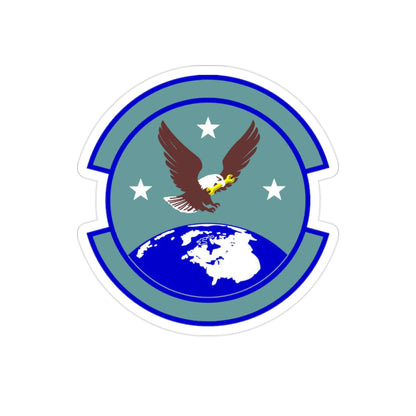 714 Aircraft Maintenance Squadron AFRC (U.S. Air Force) REVERSE PRINT Transparent STICKER-2" × 2"-The Sticker Space