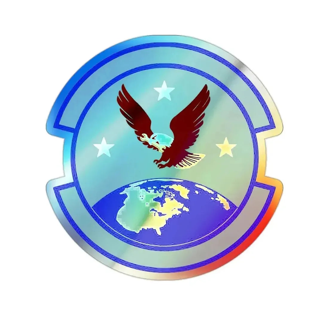714 Aircraft Maintenance Squadron AFRC (U.S. Air Force) Holographic STICKER Die-Cut Vinyl Decal 2 Inch Holographic - The Sticker Space
