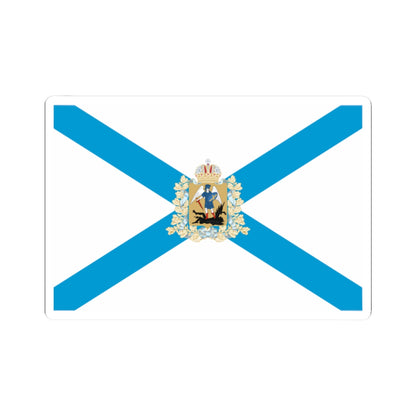 Flag of Arkhangelsk Oblast (Russia) STICKER Vinyl Kiss-Cut Decal