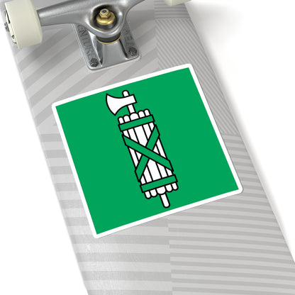 Flag of Canton of Sankt Gallen (Switzerland) STICKER Vinyl Kiss-Cut Decal