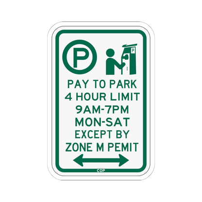 PBOT Road sign P4426D (Oregon) (Road Sign) STICKER Vinyl Kiss-Cut Decal