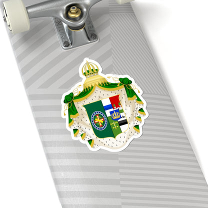 Armoiries dAmélie de Beauharnais2 (Brazil) (Coat of Arms) STICKER Vinyl Kiss-Cut Decal