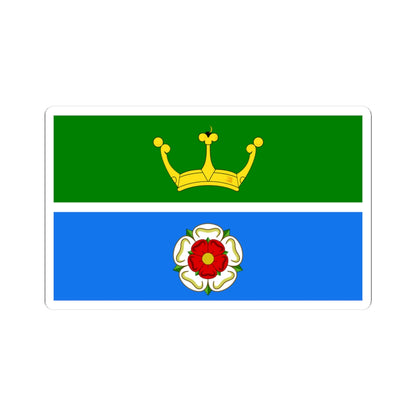 Hampshire green and blue flag (England) STICKER Vinyl Kiss-Cut Decal