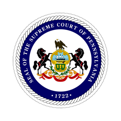 Seal of the Supreme Court of Pennsylvania v2 - STICKER Vinyl Kiss-Cut Decal