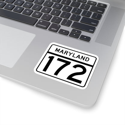 MD Route 172 (Maryland) (Road Sign) STICKER Vinyl Kiss-Cut Decal
