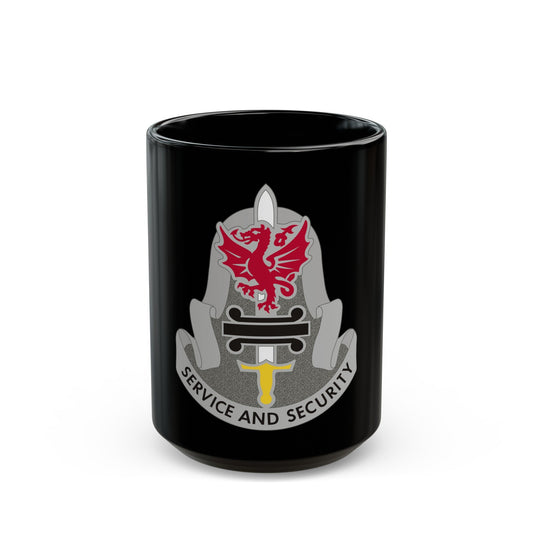 716 Military Intelligence Battalion (U.S. Army) Black Coffee Mug-15oz-The Sticker Space