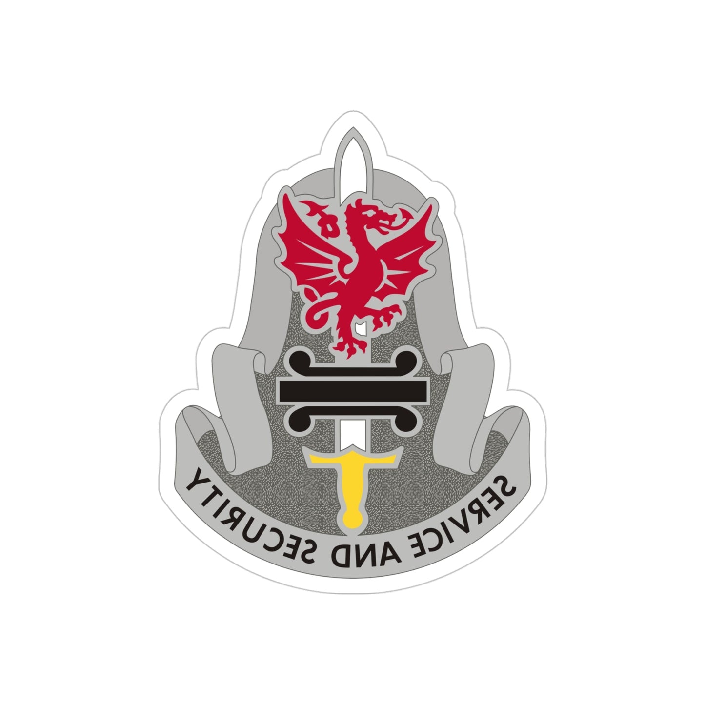 716 Military Intelligence Battalion (U.S. Army) REVERSE PRINT Transparent STICKER-4 Inch-The Sticker Space