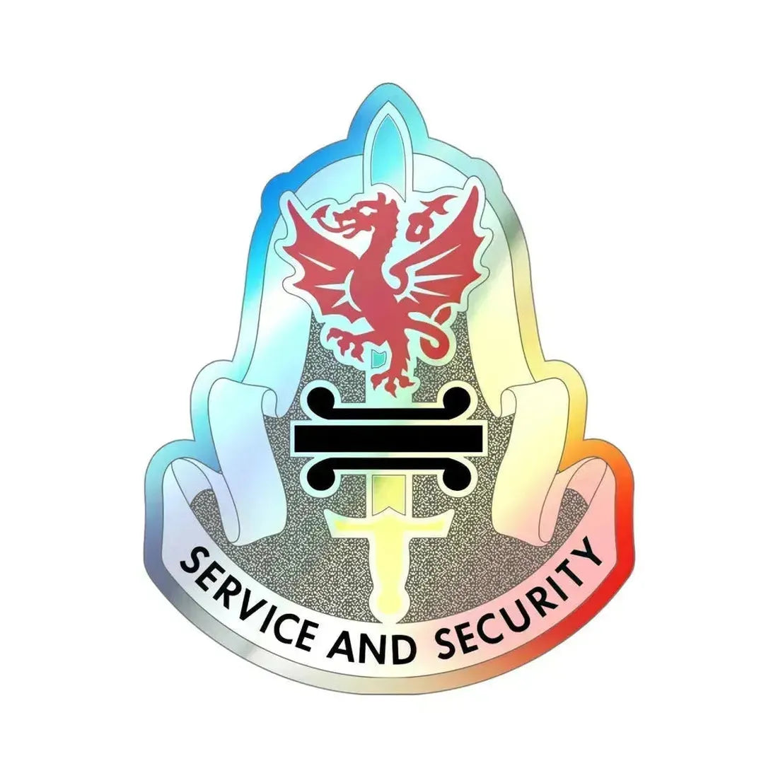 716 Military Intelligence Battalion (U.S. Army) Holographic STICKER Die-Cut Vinyl Decal 5 Inch Holographic - The Sticker Space