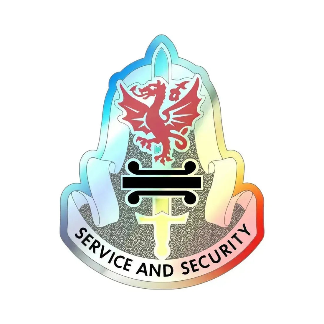 716 Military Intelligence Battalion (U.S. Army) Holographic STICKER Die-Cut Vinyl Decal 6 Inch Holographic - The Sticker Space