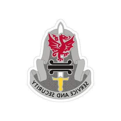 716 Military Intelligence Battalion (U.S. Army) REVERSE PRINT Transparent Die-Cut STICKER 5 Inch Die-Cut Transparent - The Sticker Space