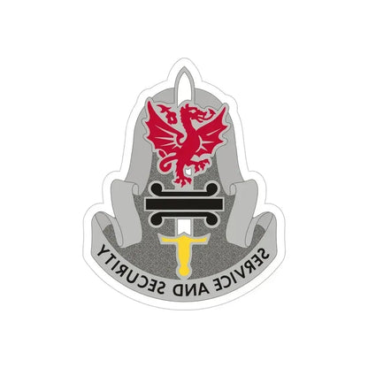 716 Military Intelligence Battalion (U.S. Army) REVERSE PRINT Transparent Die-Cut STICKER 6 Inch Die-Cut Transparent - The Sticker Space