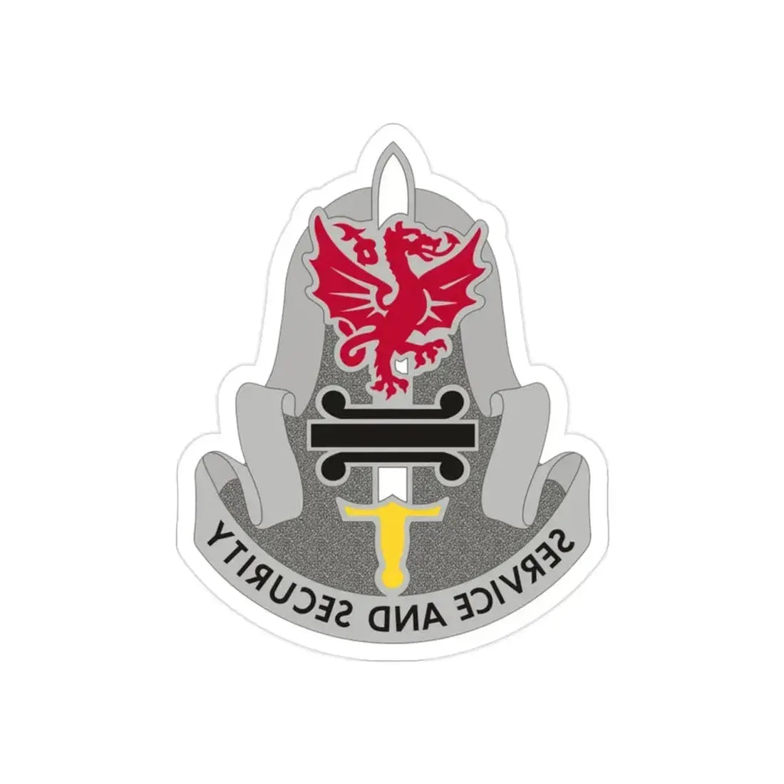 716 Military Intelligence Battalion (U.S. Army) REVERSE PRINT Transparent Die-Cut STICKER - The Sticker Space