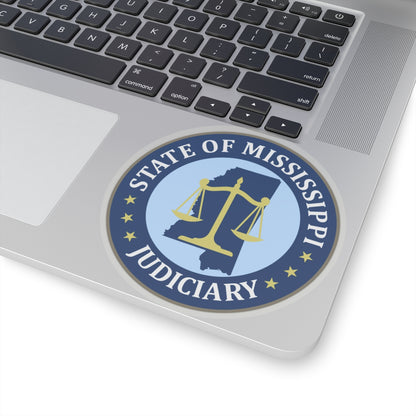 Seal of the Judiciary of Mississippi - STICKER Vinyl Kiss-Cut Decal