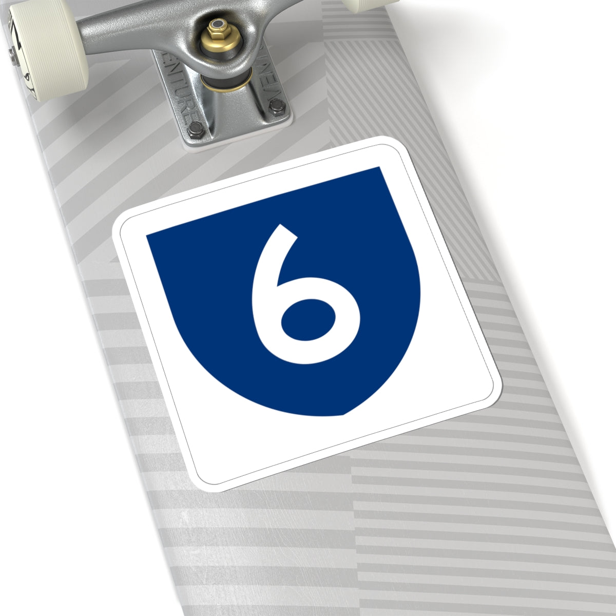 PR primary 6 (Puerto Rico) (Road Sign) STICKER Vinyl Kiss-Cut Decal